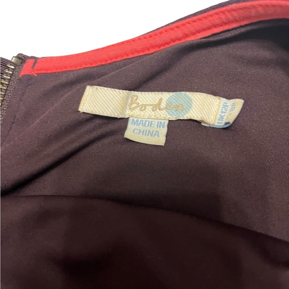 Boden Aurelia Ottoman Elegant Plum Women's Dress Sz US 8P - Picture 6 of 9